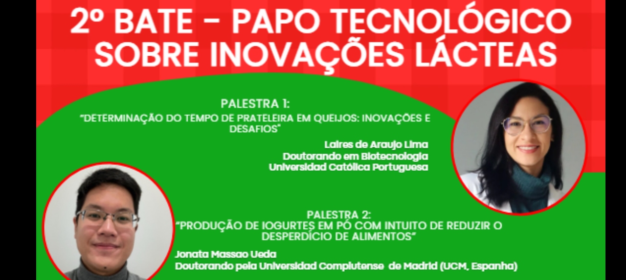 2º BATE - PAPO TECNOLÓGICO SOBRE INOÇÕES LÁCTEAS