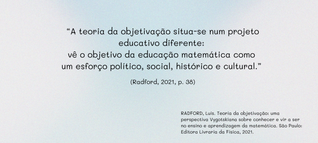 Espaço de diálogos e práticas sobre a Teoria da Objetivação: da Educação Matemática a outras áreas e saberes