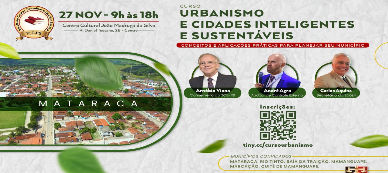 Urbanismo e as Cidades inteligentes e sustentáveis - MATARACA/PB