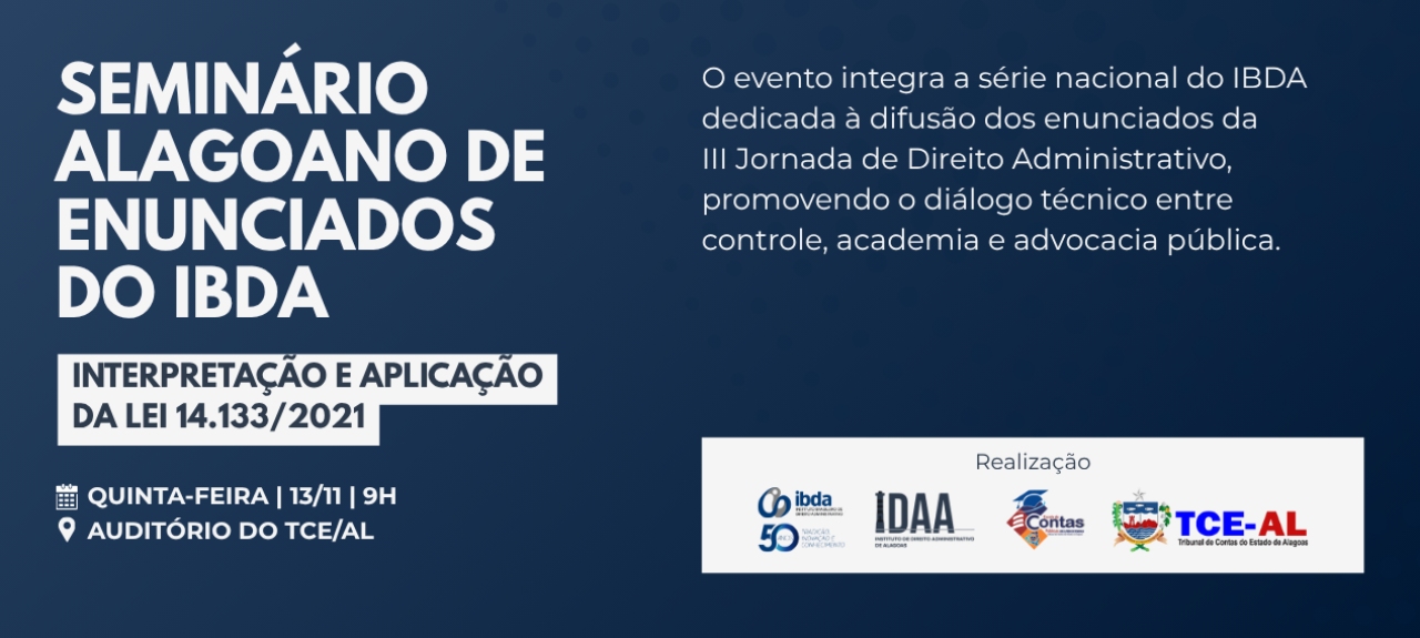 Seminário Alagoano de Enunciados do IBDA