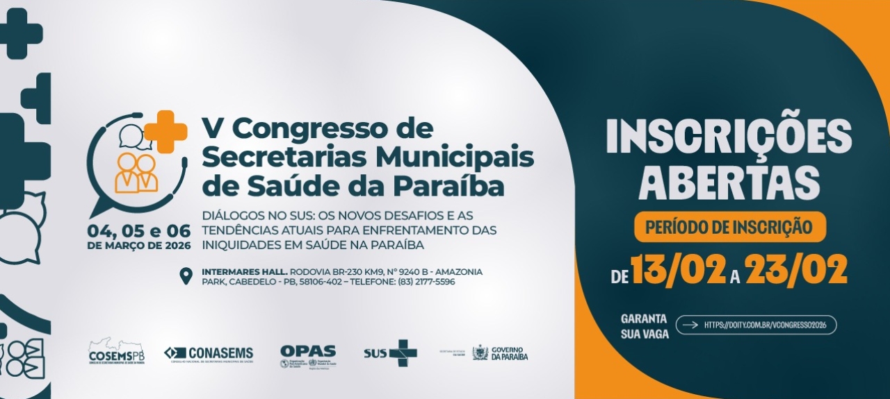 V Congresso de Secretarias Municipais de Saúde da Paraíba