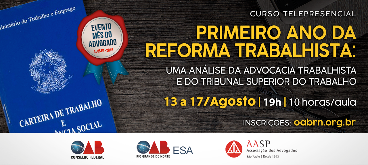 Primeiro ano da reforma trabalhista: uma análise da advocacia trabalhista e do Tribunal Superior do Trabalho – homenagem ao presidente honorário da Academia Brasileira de Direito do Trabalho, Valdir Florindo