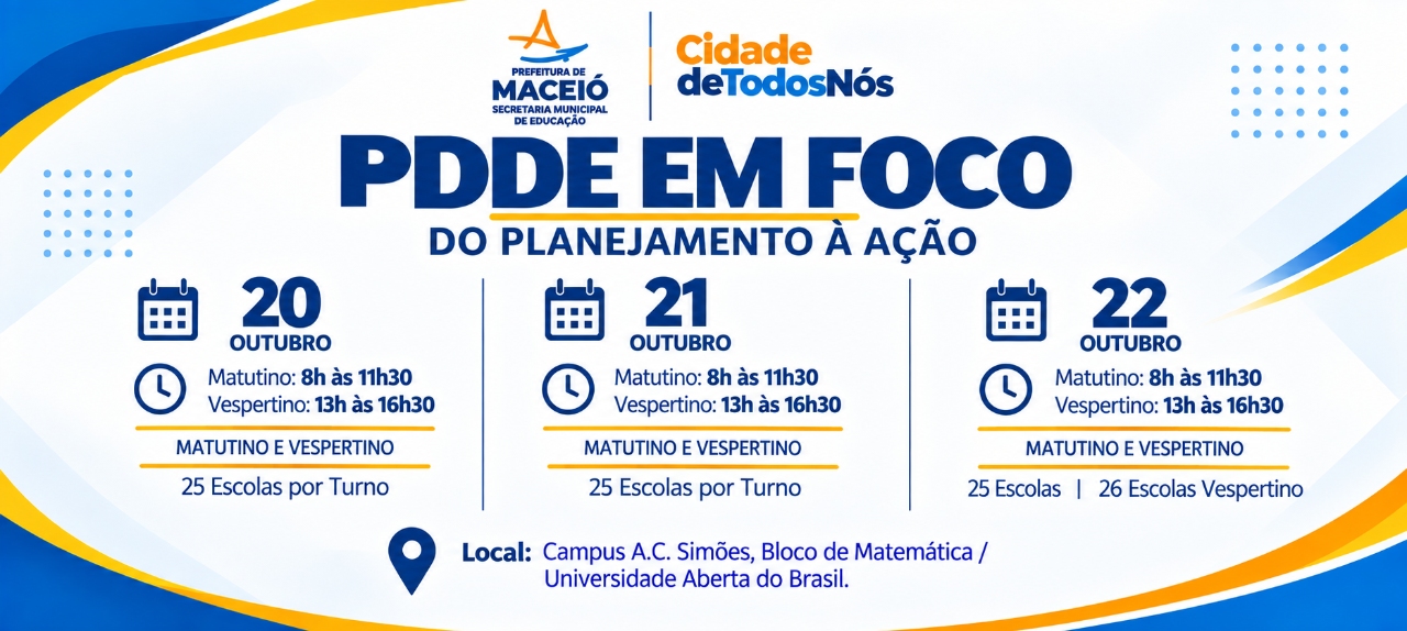 PDDE EM FOCO - DO PLANEJAMENTO À AÇÃO