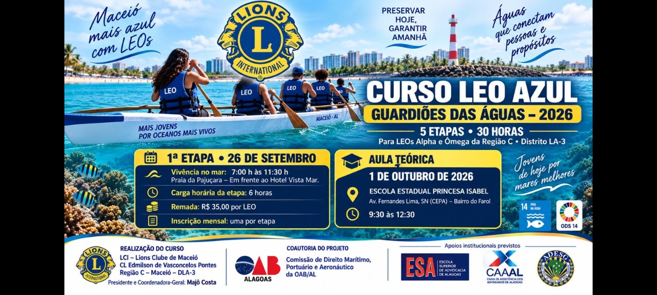 CURSO LEO AZUL – GUARDIÕES DAS ÁGUAS – 2026