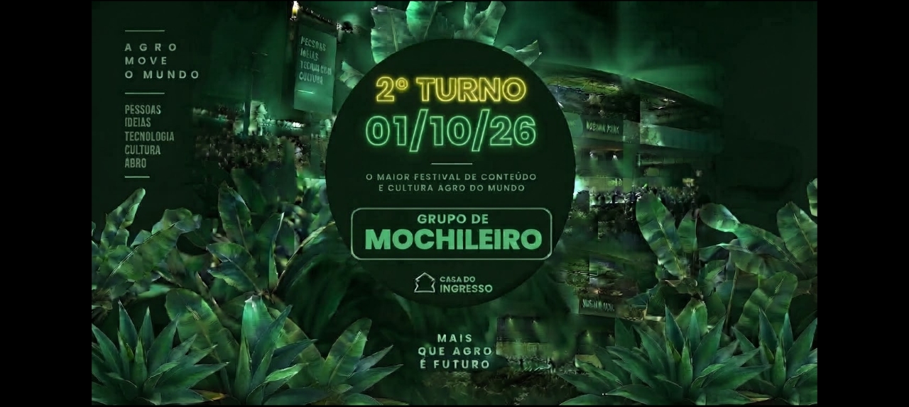 MOCHILEIROS NUBANK 2°TURNO 01/10 QUINTA ATE AS 10H