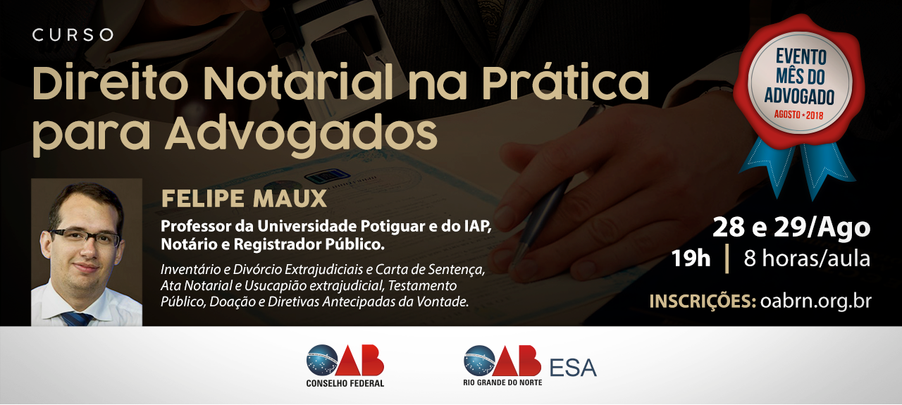 CURSO DE DIREITO NOTARIAL NA PRÁTICA PARA ADVOGADOS