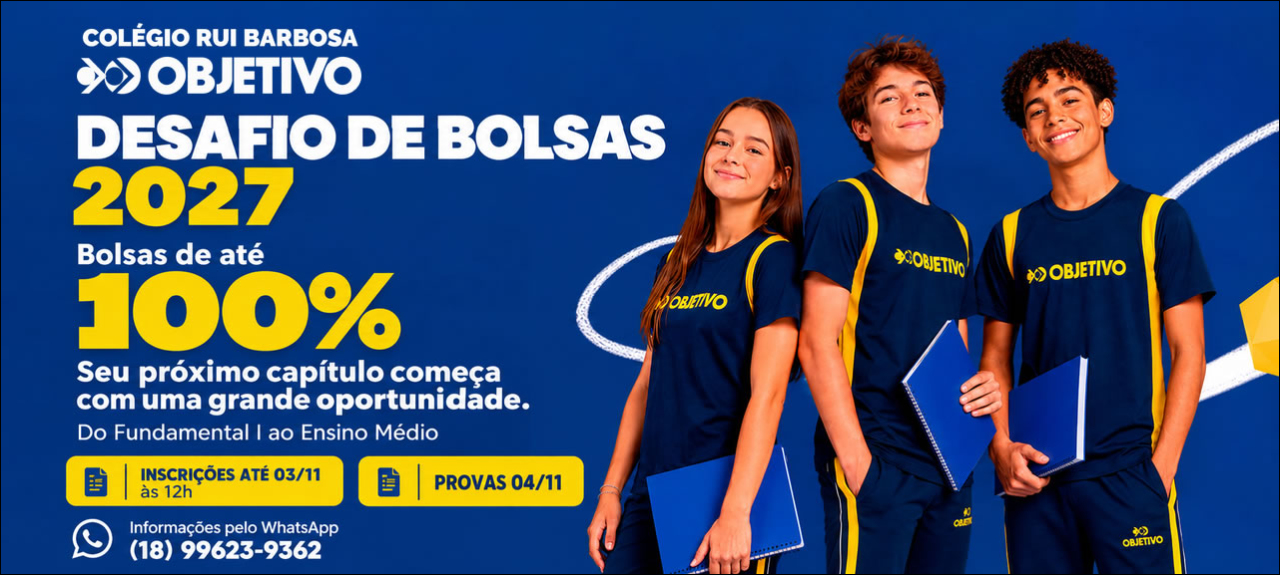 Desafio 2027 - Concurso de Bolsas Objetivo Andradina