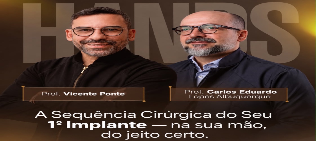 A sequência cirúrgica do seu primeiro implante - na sua mão, do jeito certo.