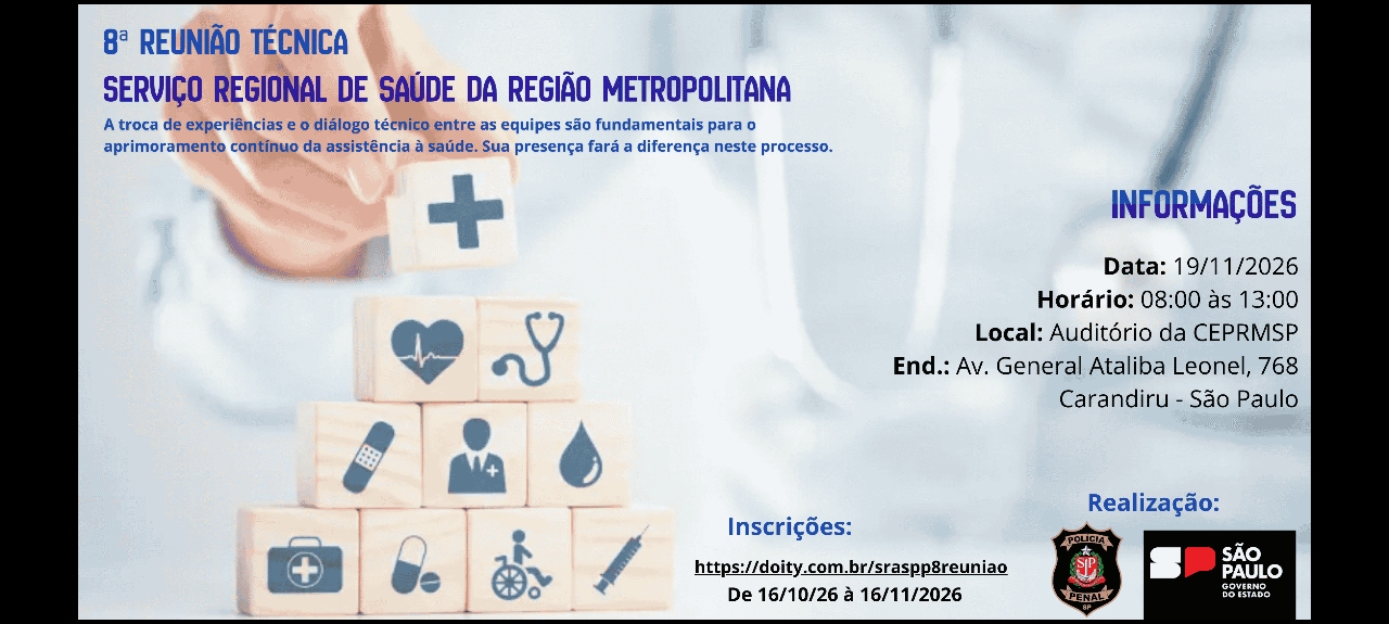 8ª Reunião Técnica - Serviço Regional de Saúde da Região Metropolitana