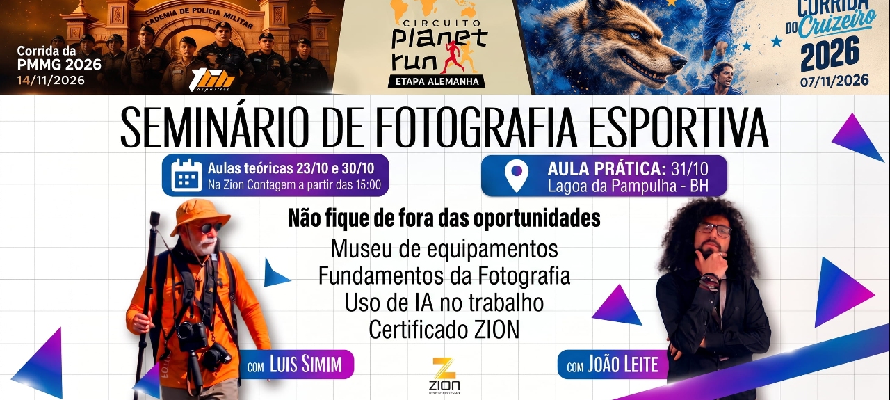 Seminário de Fotografia Desportiva: Corridas Noturnas e IA