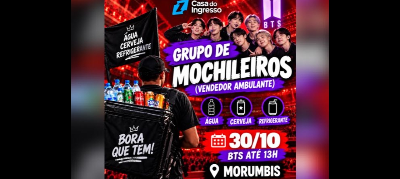 MOCHILEIROS- MORUMBIS DIA 30/10 ATE 13H00
