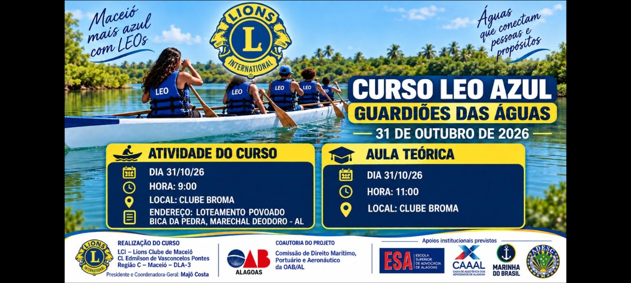 LEO AZUL – GUARDIÕES DAS ÁGUAS  2º Módulo – Lagoa Mundaú