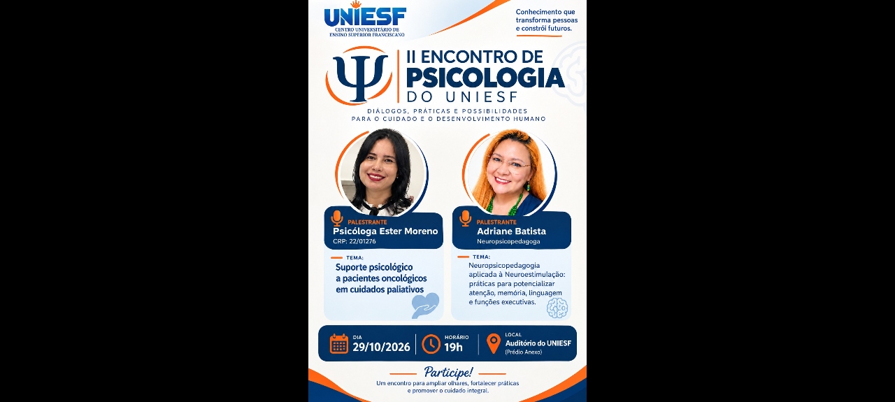 II ENCONTRO DE PSICOLOGIA DO UNIESF