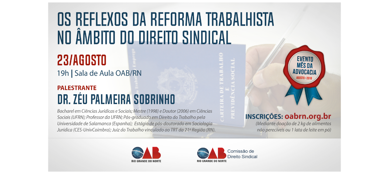 OS REFLEXOS DA REFORMA TRABALHISTA NO ÂMBITO DO DIREITO SINDICAL