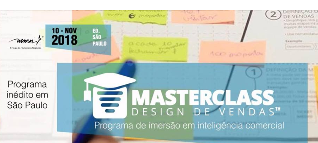 MASTERCLASS DESIGN DE VENDAS - Ed. São Paulo