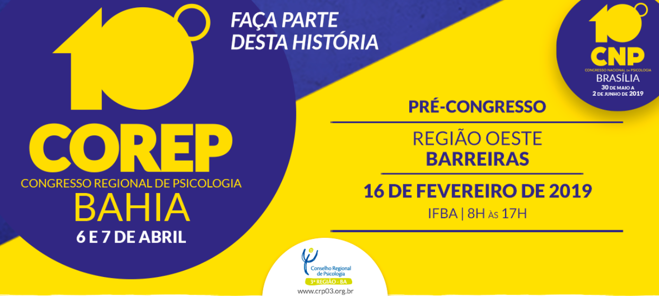 Pré-Congresso de Psicologia da Região Oeste