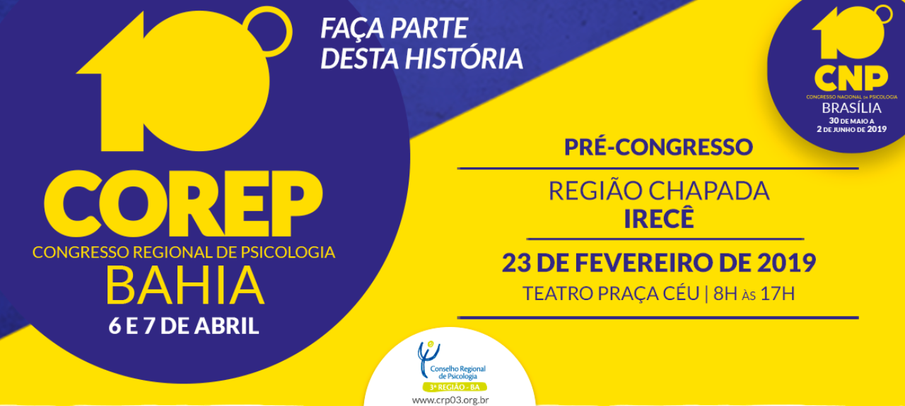 Pré-Congresso de Psicologia da Região da Chapada