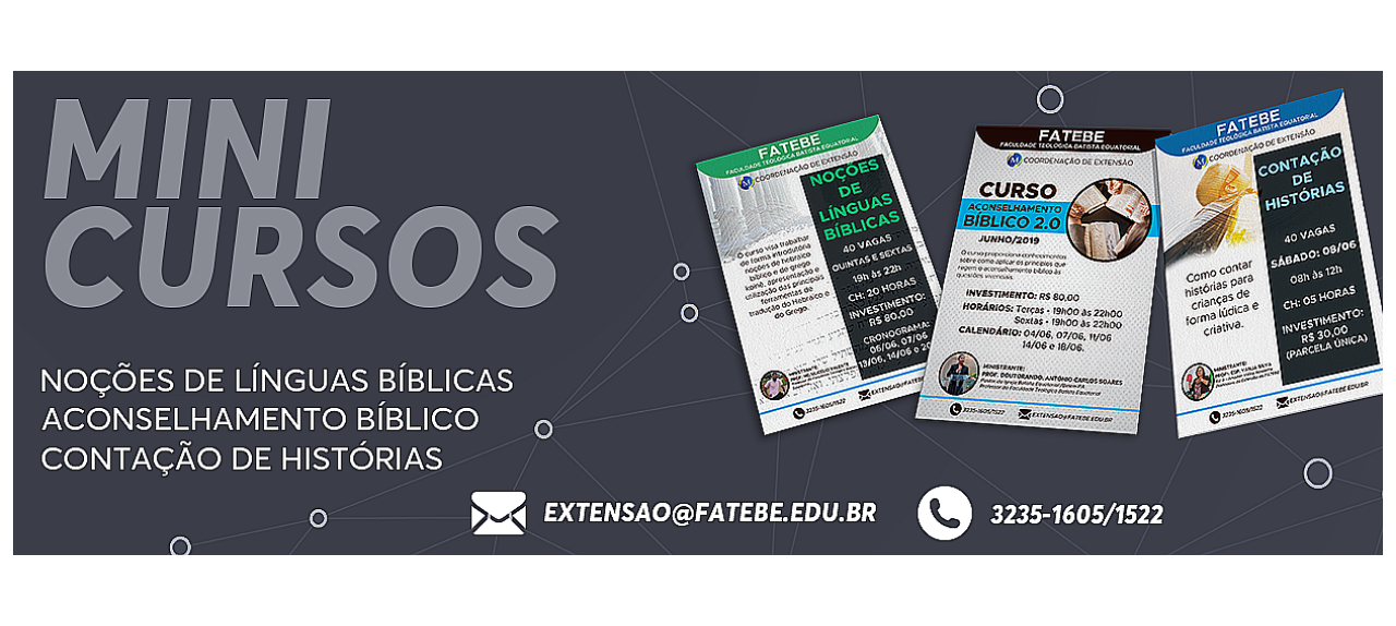 Minicursos Extensão 2019