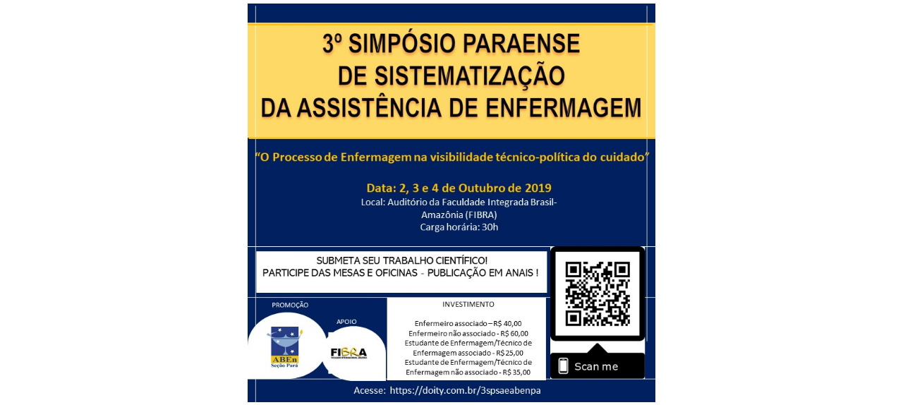 3º Simpósio Paraense de Sistematização da Assistência de Enfermagem (3º SPSAE)