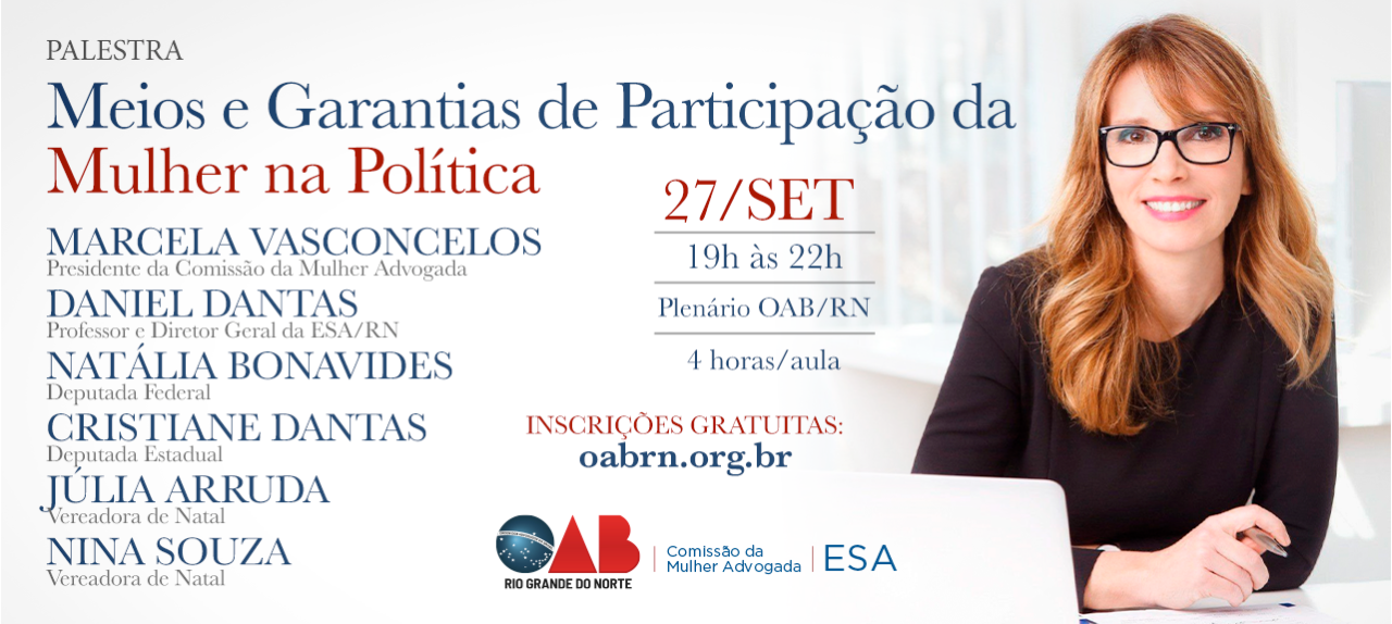 MEIOS E GARANTIAS DA PARTICIPAÇÃO DA MULHER NA POLÍTICA