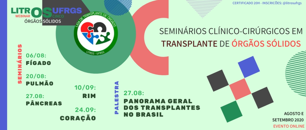 WEBINAR OS CINCO - Seminários clínico-cirúrgicos em Transplante de Órgãos Sólidos