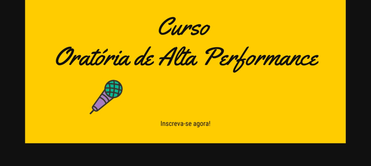 Curso Oratória de Alta Performance