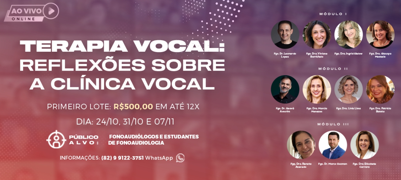 TERAPIA VOCAL: REFLEXÕES SOBRE A CLÍNICA VOCAL