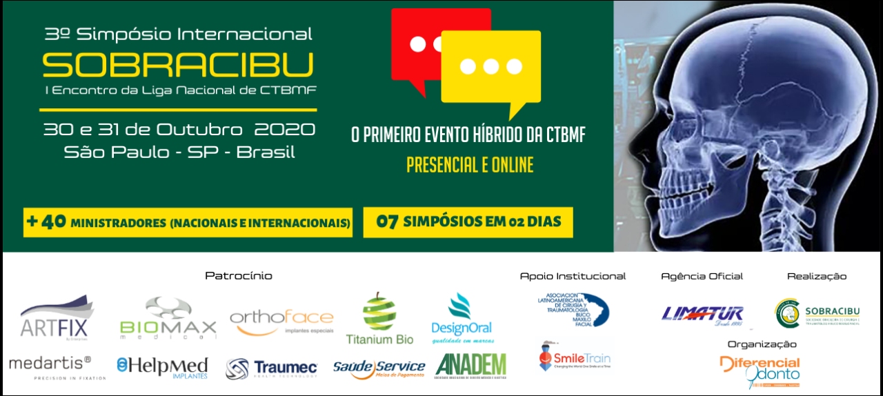 3º Simpósio Internacional de Cirurgia e Traumatologia BucoMaxiloFacial da SOBRACIBU - SIMPÓSIO VIRTUAL