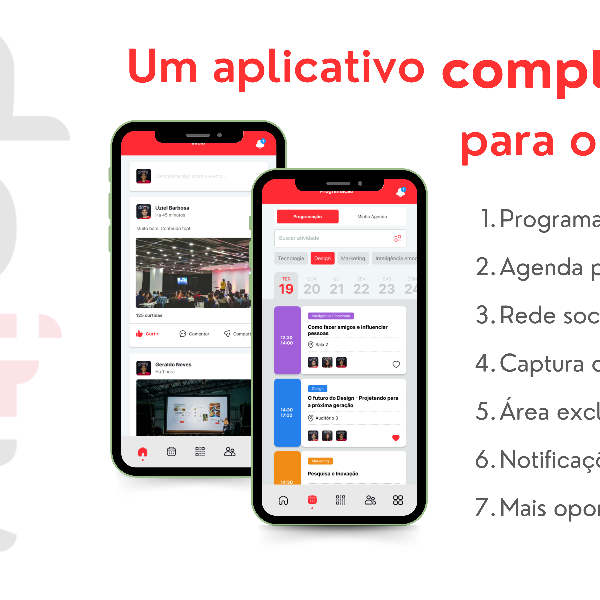 Aplicativo exclusivo do evento