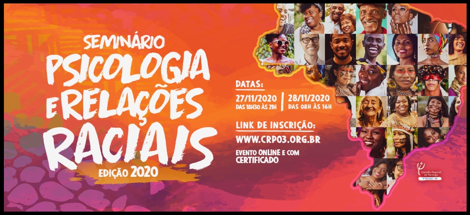 Seminário Psicologia e Relações Raciais - Edição 2020