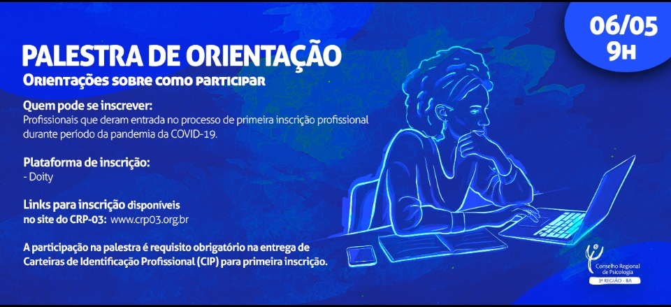 PALESTRA DE ORIENTAÇÃO -   06  DE MAIO DE  2021