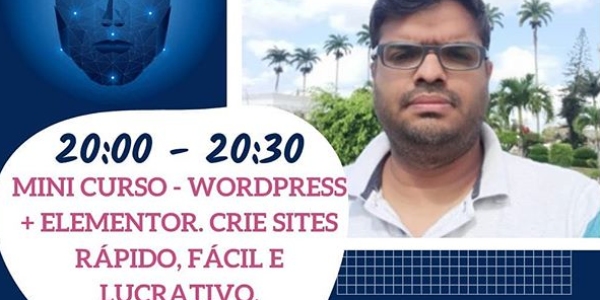 Acessem aqui para efetuar as Inscrições para o Mini Curso Wordpress + Elementor do Prof. Esp. Yuri Bispo. No dia 29/10 as 20h ele dará mais informações no canal TV IFBA Brumado ao vivo!!